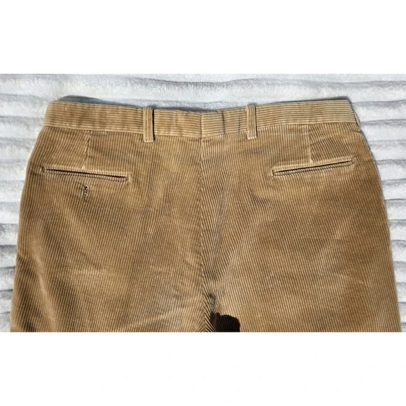 Vintage Orvis Corduroy Pants Trousers Made In USA Leather Lined Pockets 38x30 - Picture 12 of 13